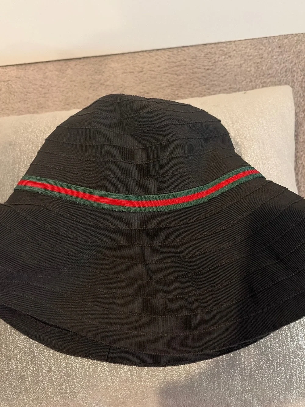Gucci web sun canvas hat